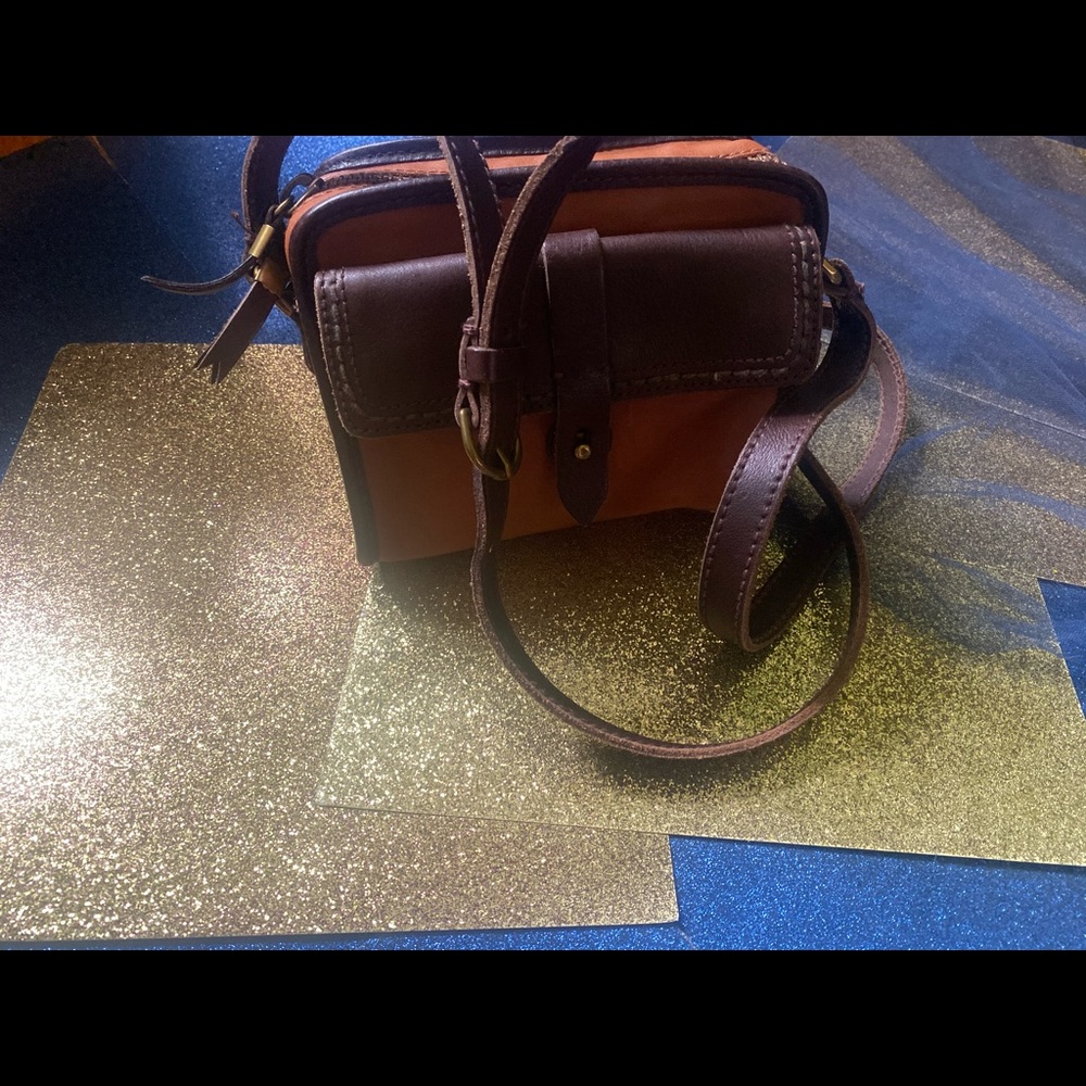 MADEWELL ALL-WEATHER LEATHER PUMPKIN BROWN CAMERA CROSSBODY Bag LMTD RARE LOVELY - Picture 15 of 15